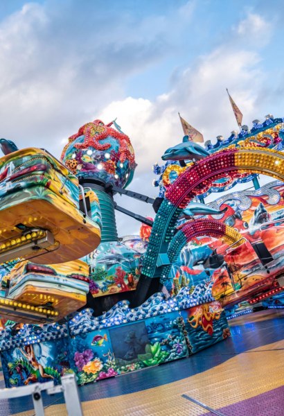 De Breakdancer is een populaire attractie op het Volskfest in Oldenburg.