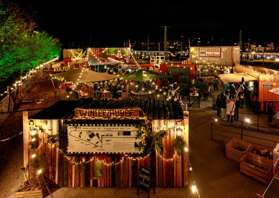 Winterzauber Gleispark Wintermarkt in het Gleispark Oldenburg